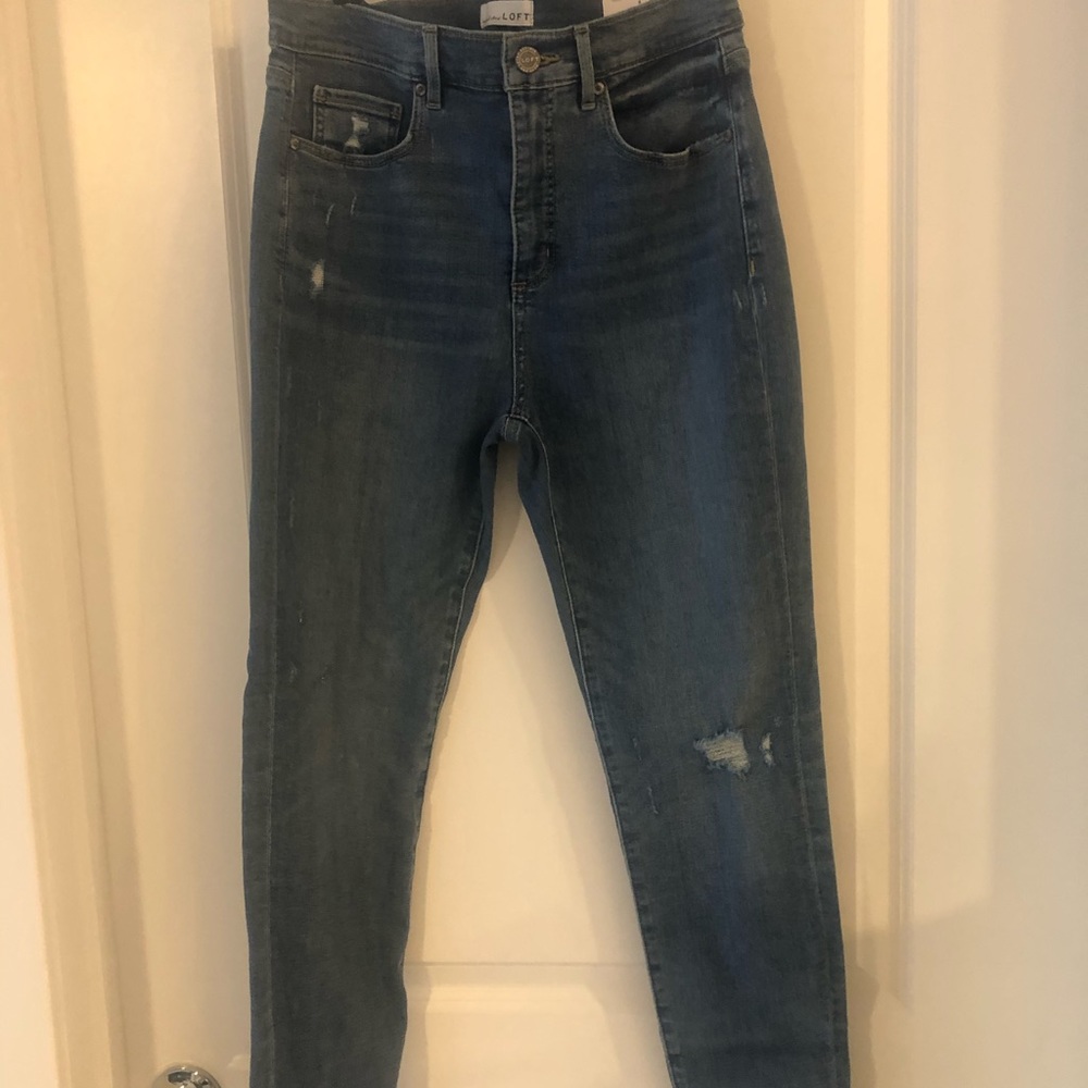 High waist skinny jeans